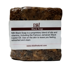 Load image into Gallery viewer, Handmade Black Body Soap with a Blend of Oils, Vitamins and Jamaican Black Castor Oil - NBI All Natural
